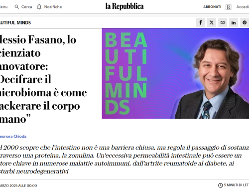 Alessio Fasano, lo scienziato innovatore: “Decifrare il microbioma è come hackerare il corpo umano” – “La Reppublica”